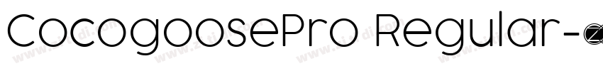 CocogoosePro Regular字体转换